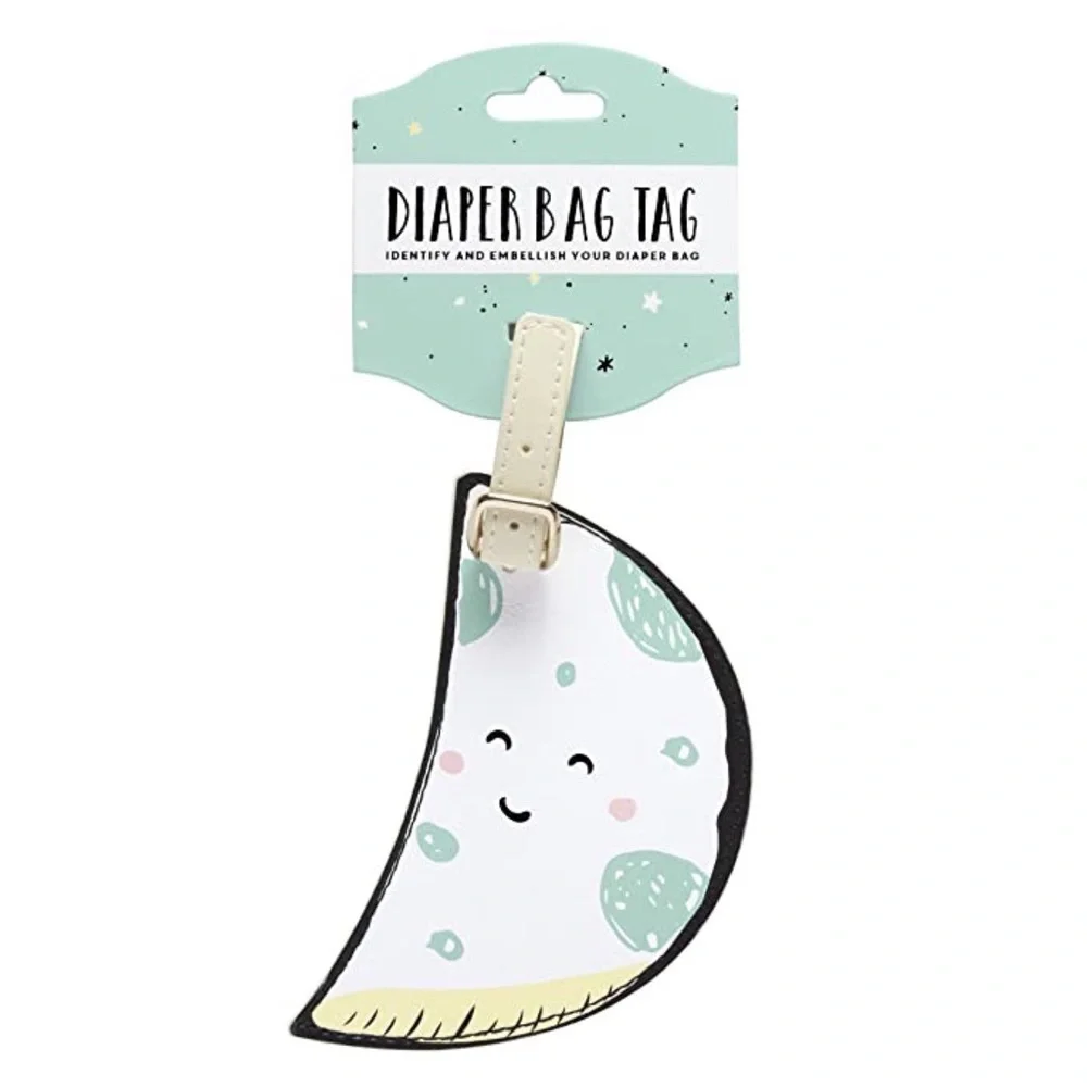 C.R. Gibson Diaper Bag Tag: Little Dreamer Moon